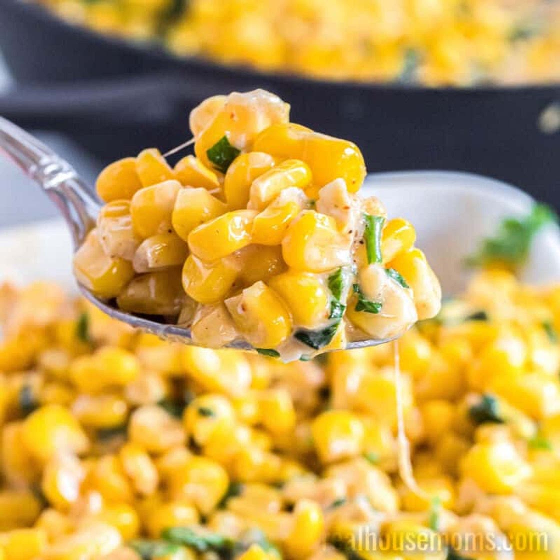 Parmesan Cilantro Corn