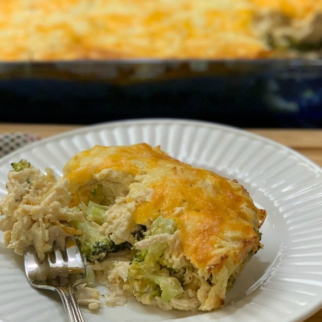 Keto Chicken, Broccoli and Cheese Casserole