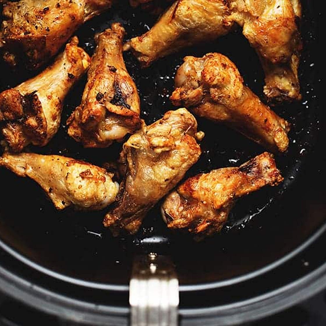 Keto Air Fryer Chicken Wings with 3 Sauces