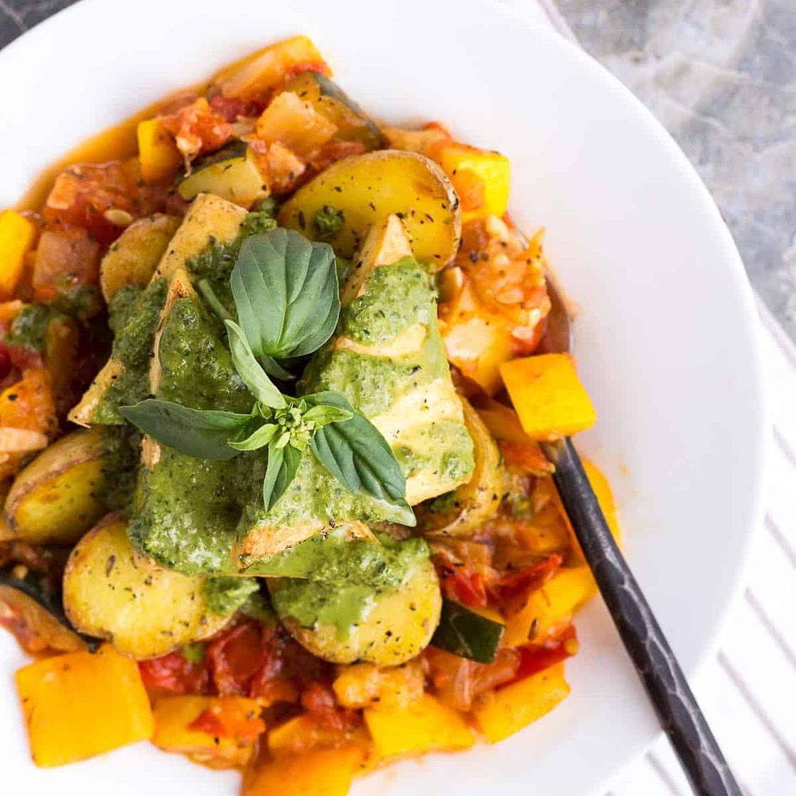 Tofu & Potatoes à la Provençale