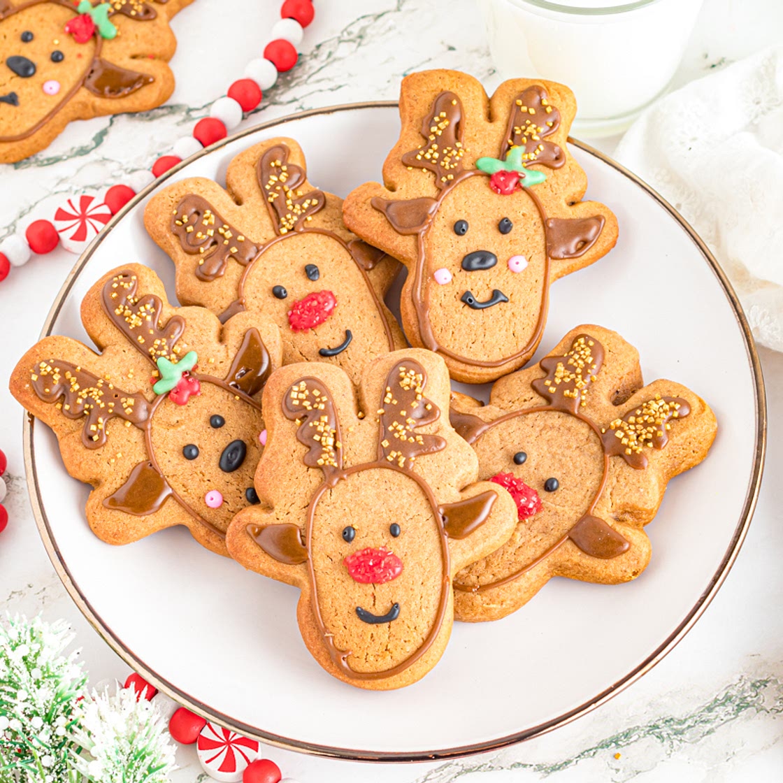 Gingerbread Reindeer Cookies