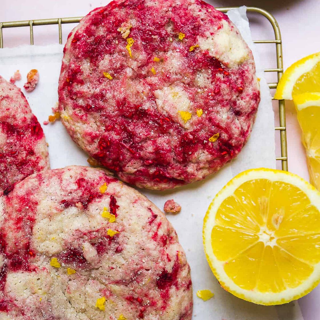 Raspberry Lemonade Cookies