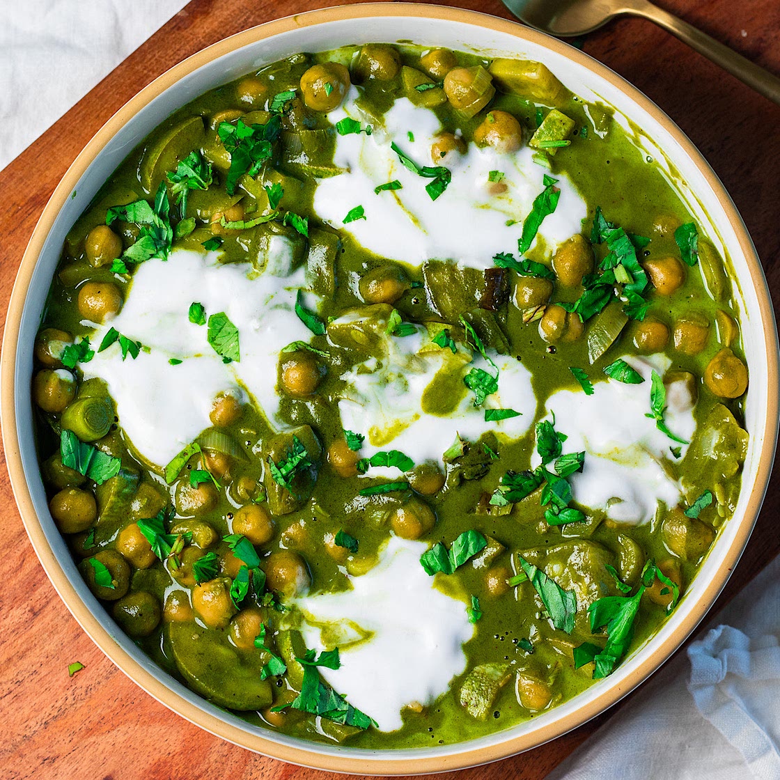 Vegan Green Goddess Chickpeas