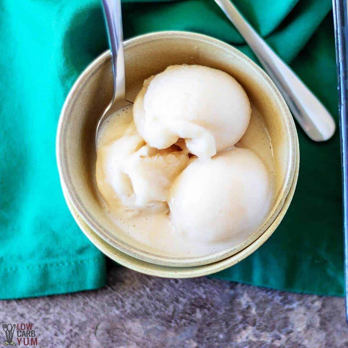 Homemade Almond Milk Ice Cream
