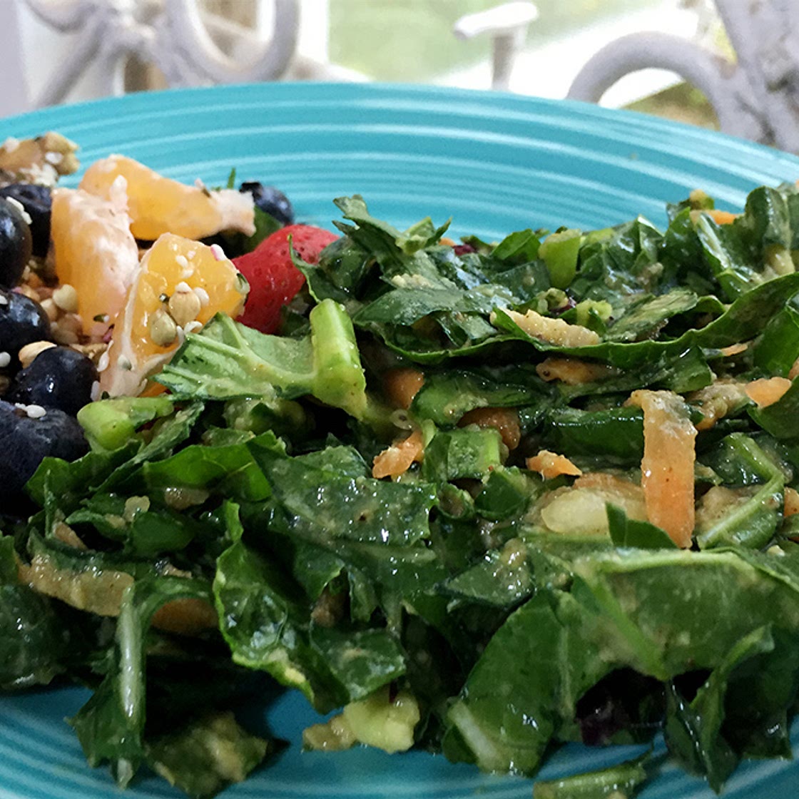 Creamy Vegan Collard Green Salad