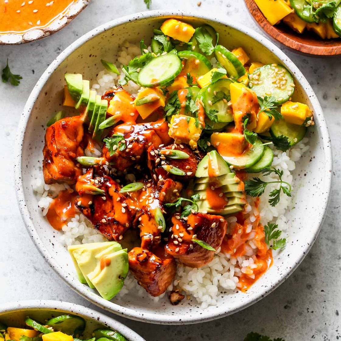 Salmon Sushi Bowls