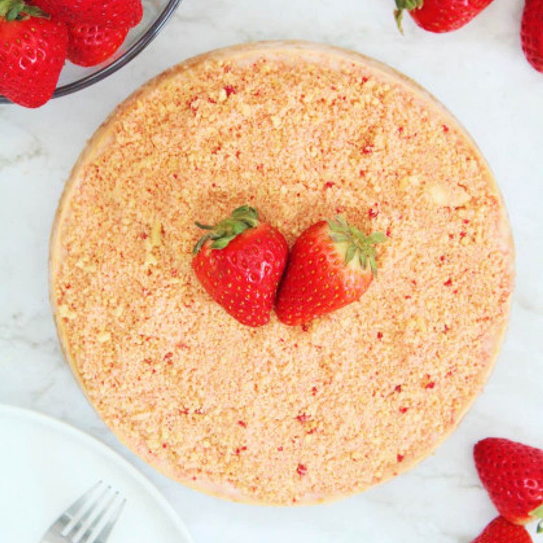 Instant Pot Strawberry Crunch Cheesecake