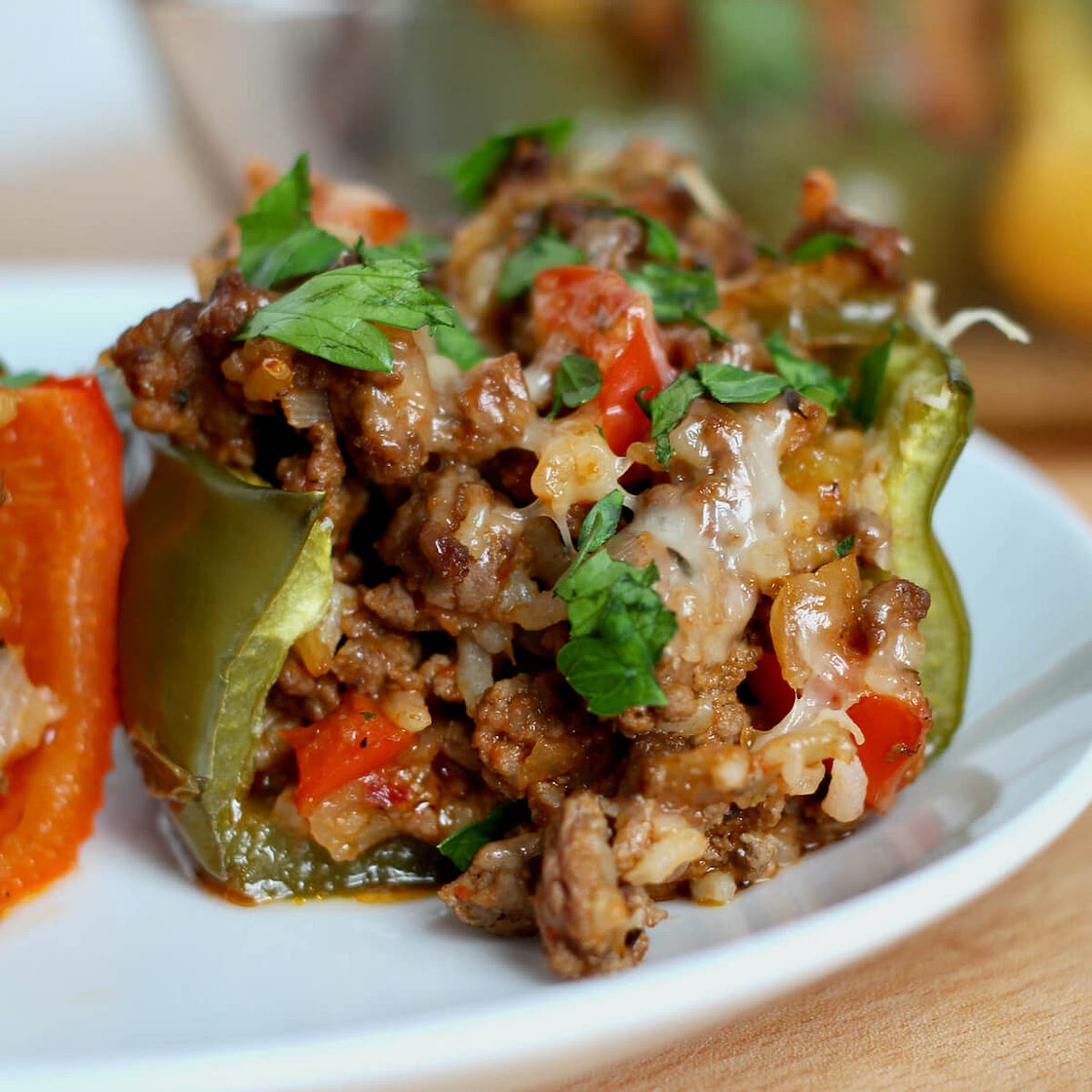 Stuffed Peppers Without Tomato Sauce