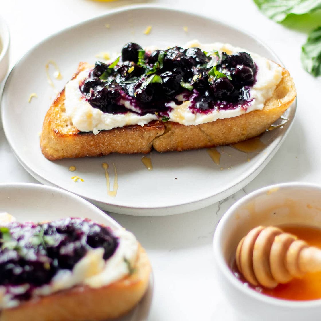Blueberry Toast with Whipped Ricotta Recipe