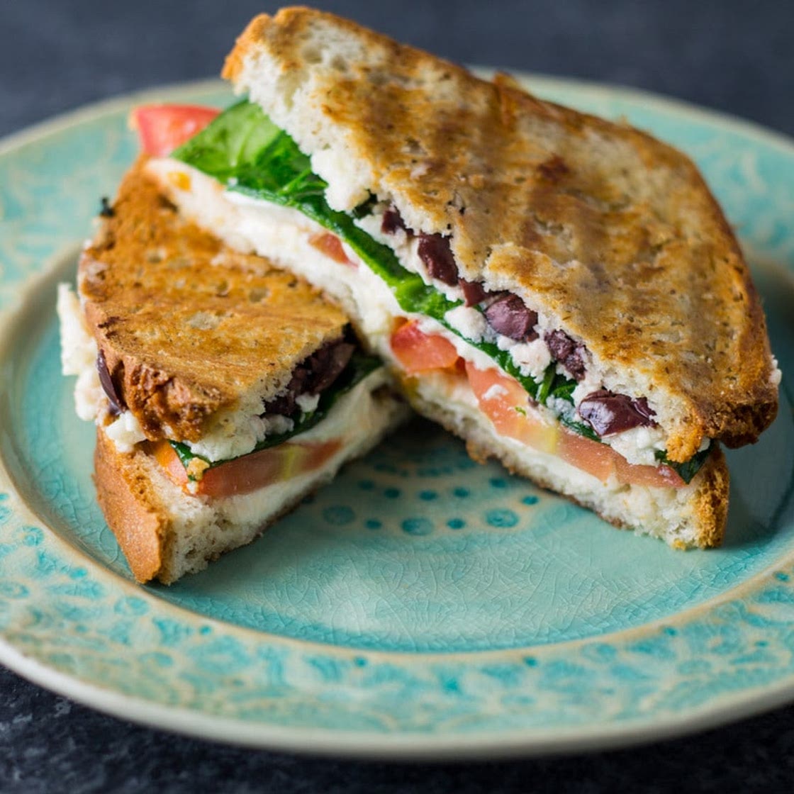 Low FODMAP Mediterranean Grilled Cheese