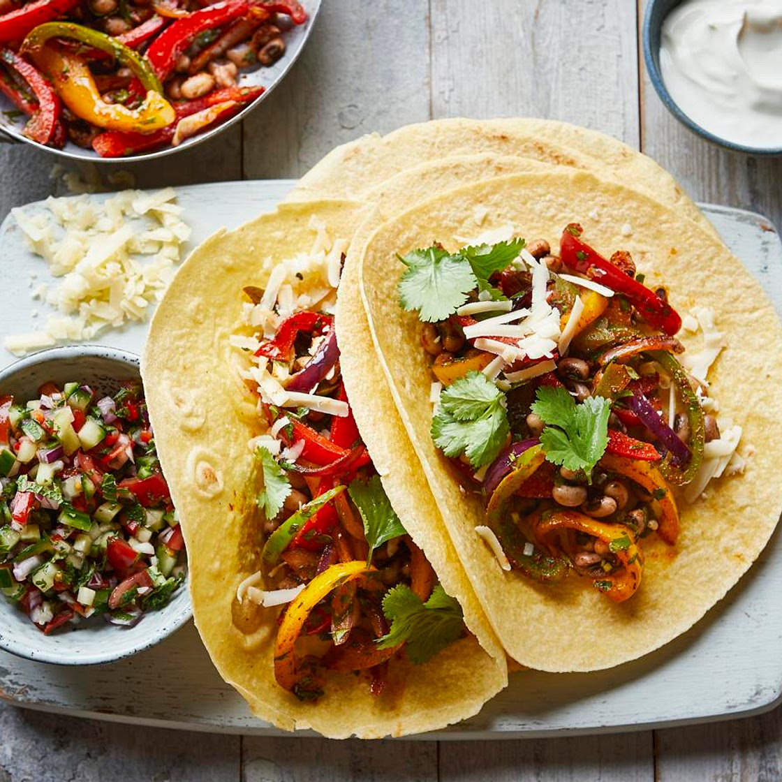 Vegetable fajitas