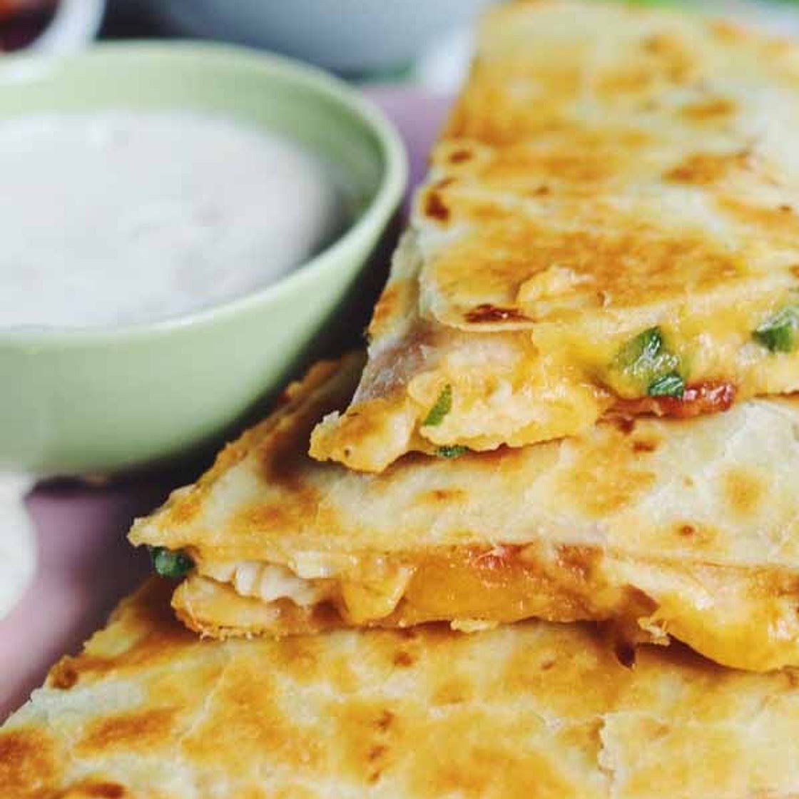 Chicken Bacon Ranch Quesadillas