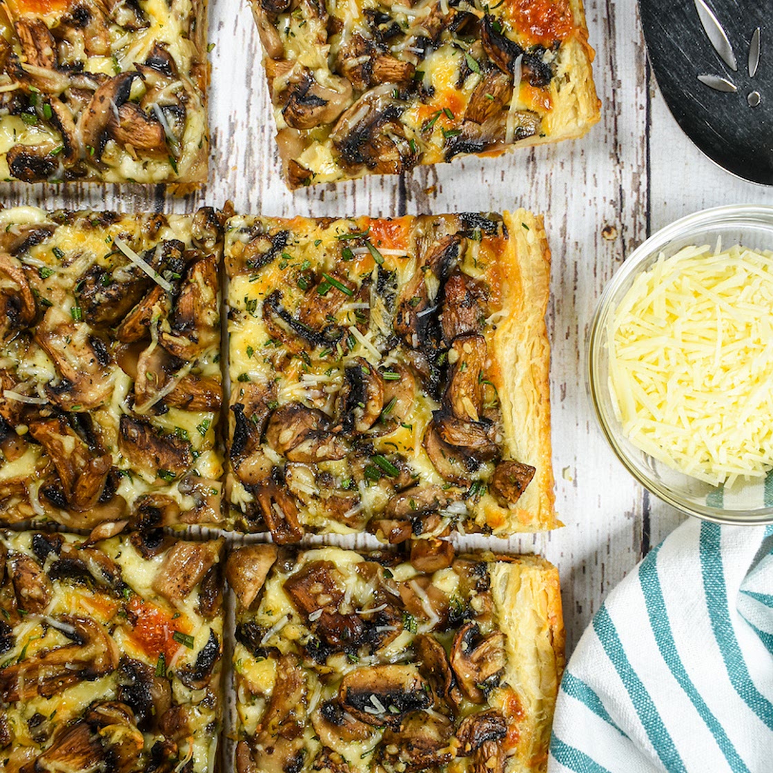 Puff Pastry Mushroom Tart