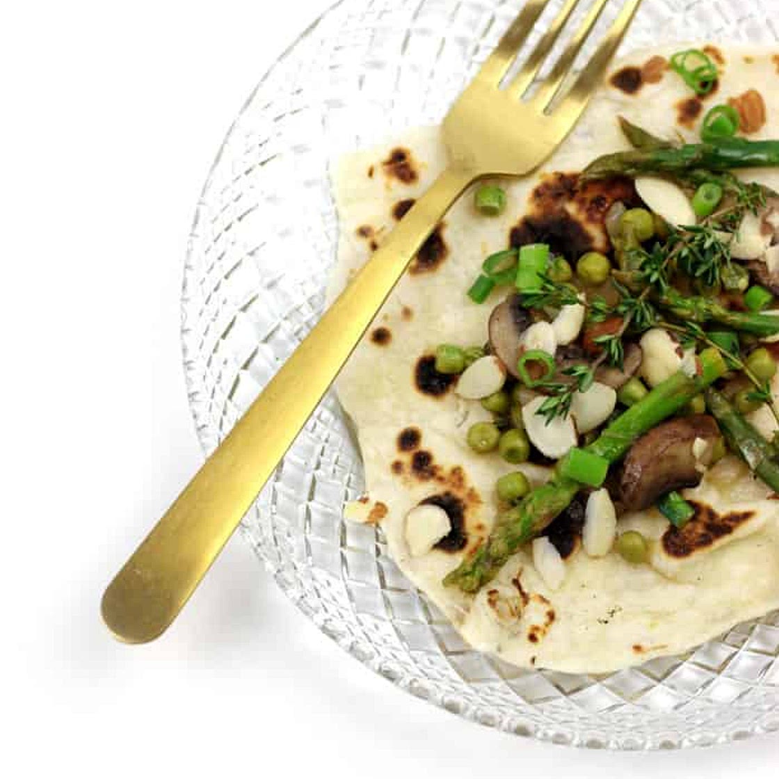 Vegan Spring Vegetable Potato Crepes
