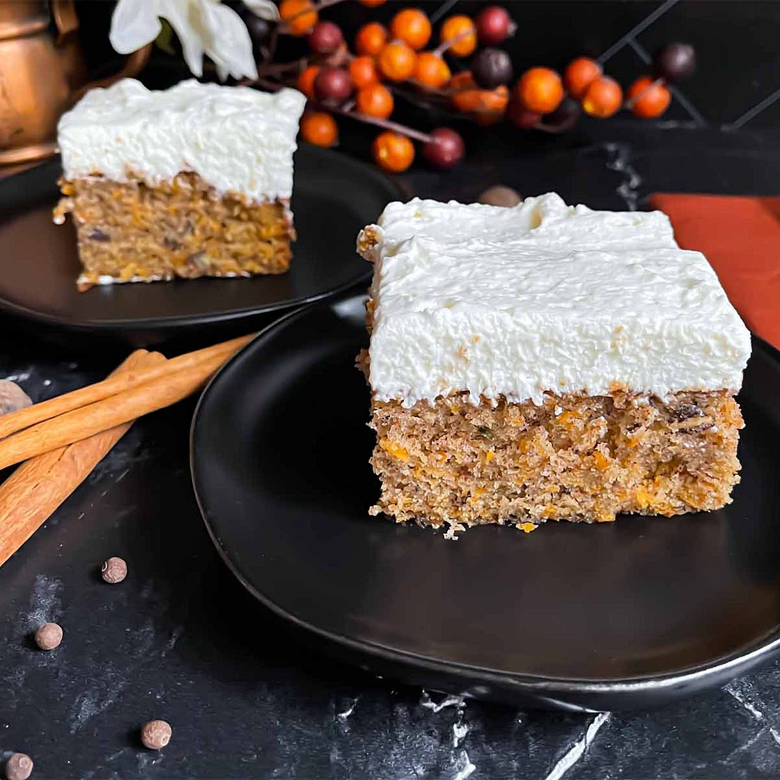 Sweet Potato Cake with Whipped Cream Cheese Frosting Recipe