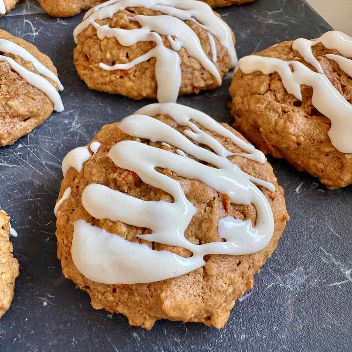 Healthy Carrot Cake Cookies