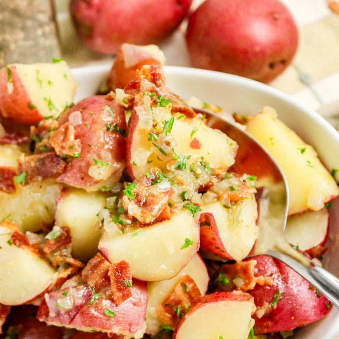 Easy Warm German Potato Salad Recipe