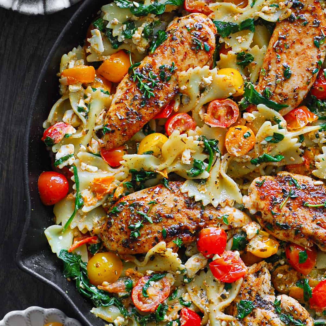 Chicken Feta Pasta