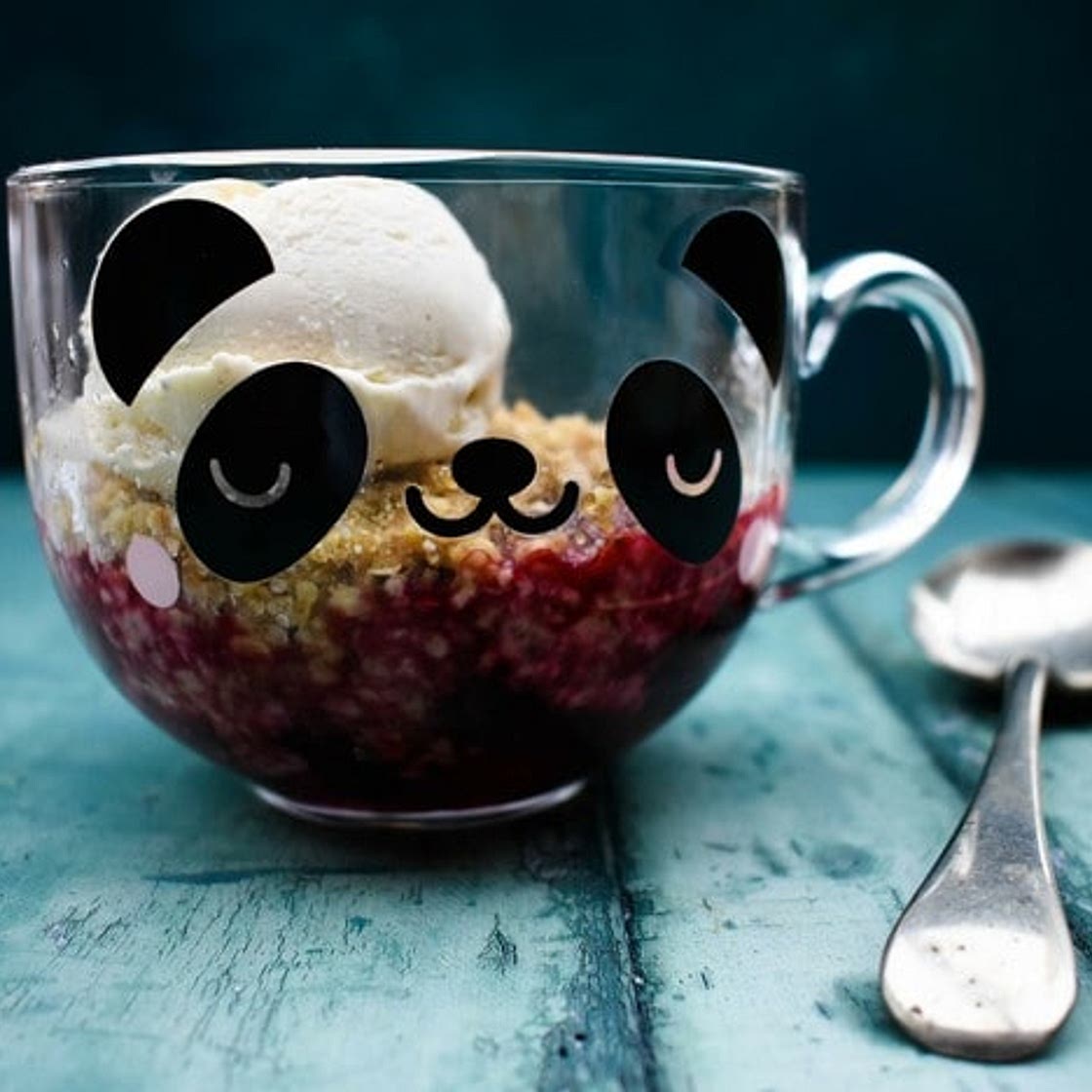 Microwave Blackberry Crumble