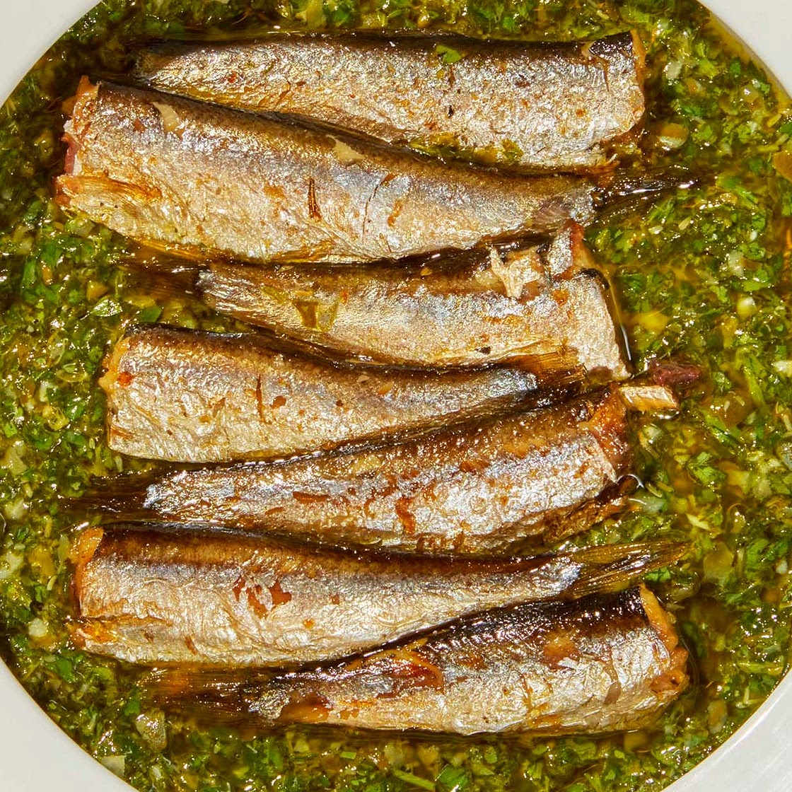 Pan-Fried Sardines With Salsa Verde