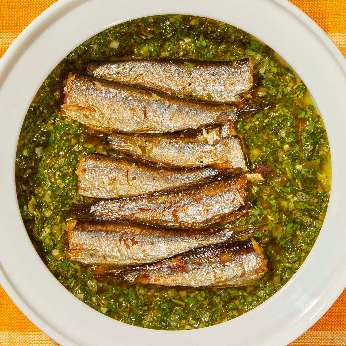 Pan-Fried Sardines With Salsa Verde