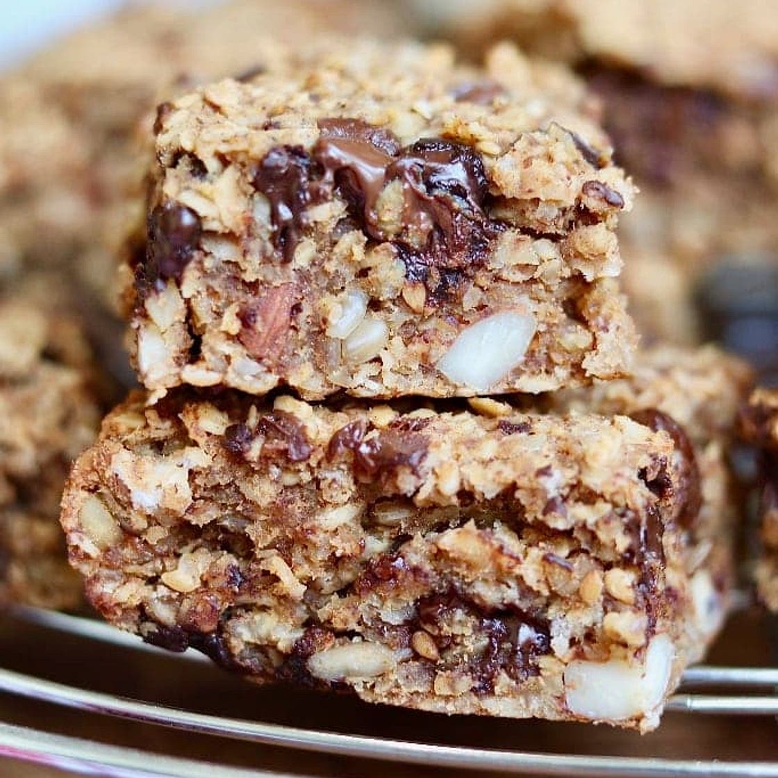 Healthy Breakfast Bars (Vegan, GF)