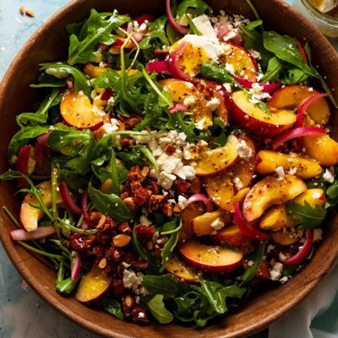 RecipeTin Eats x Good Food: Peach salad