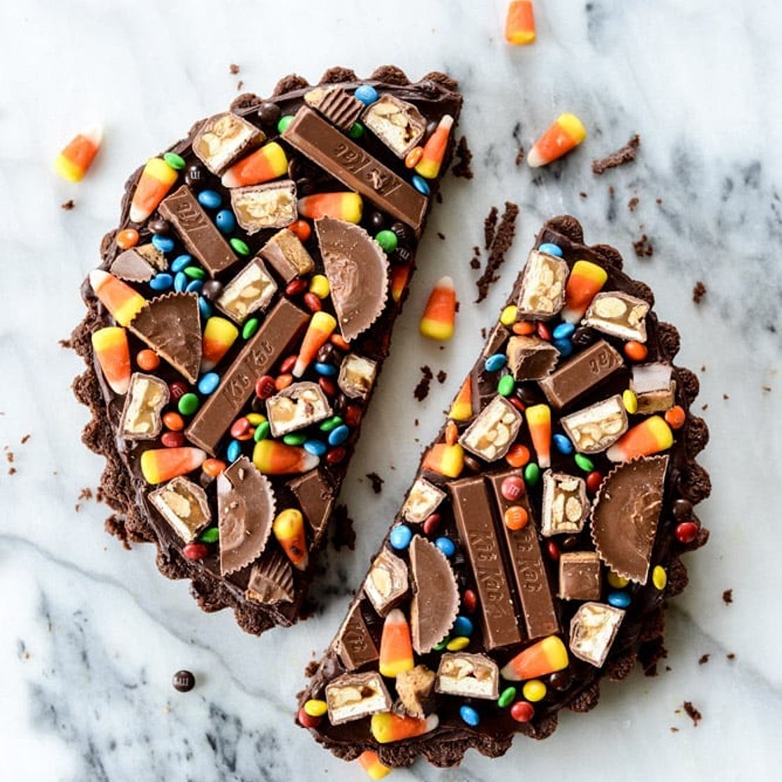 Peanut Butter Nutella Candy Bar Brownie