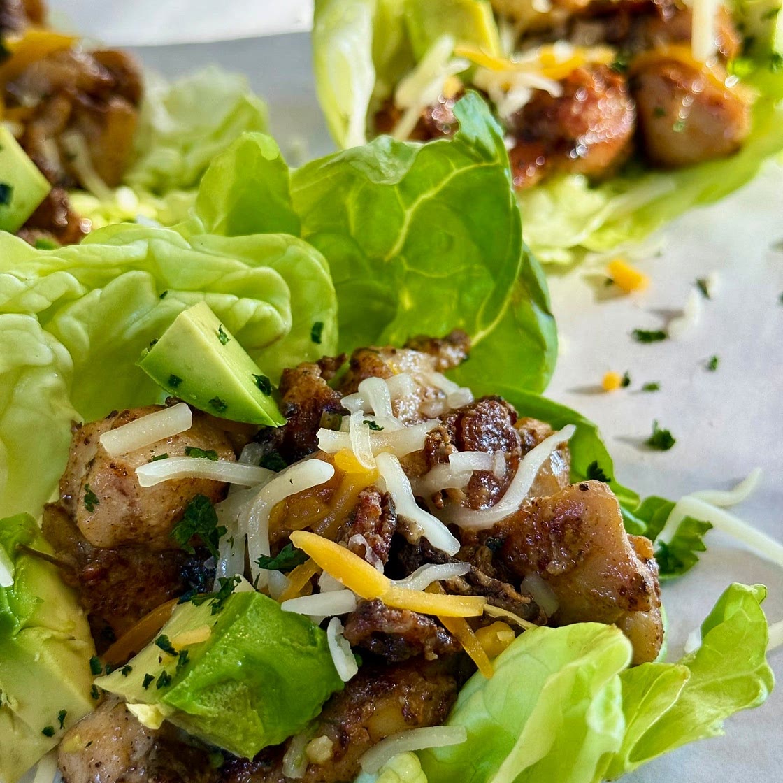Blackstone Chicken Bacon Ranch Lettuce Wraps