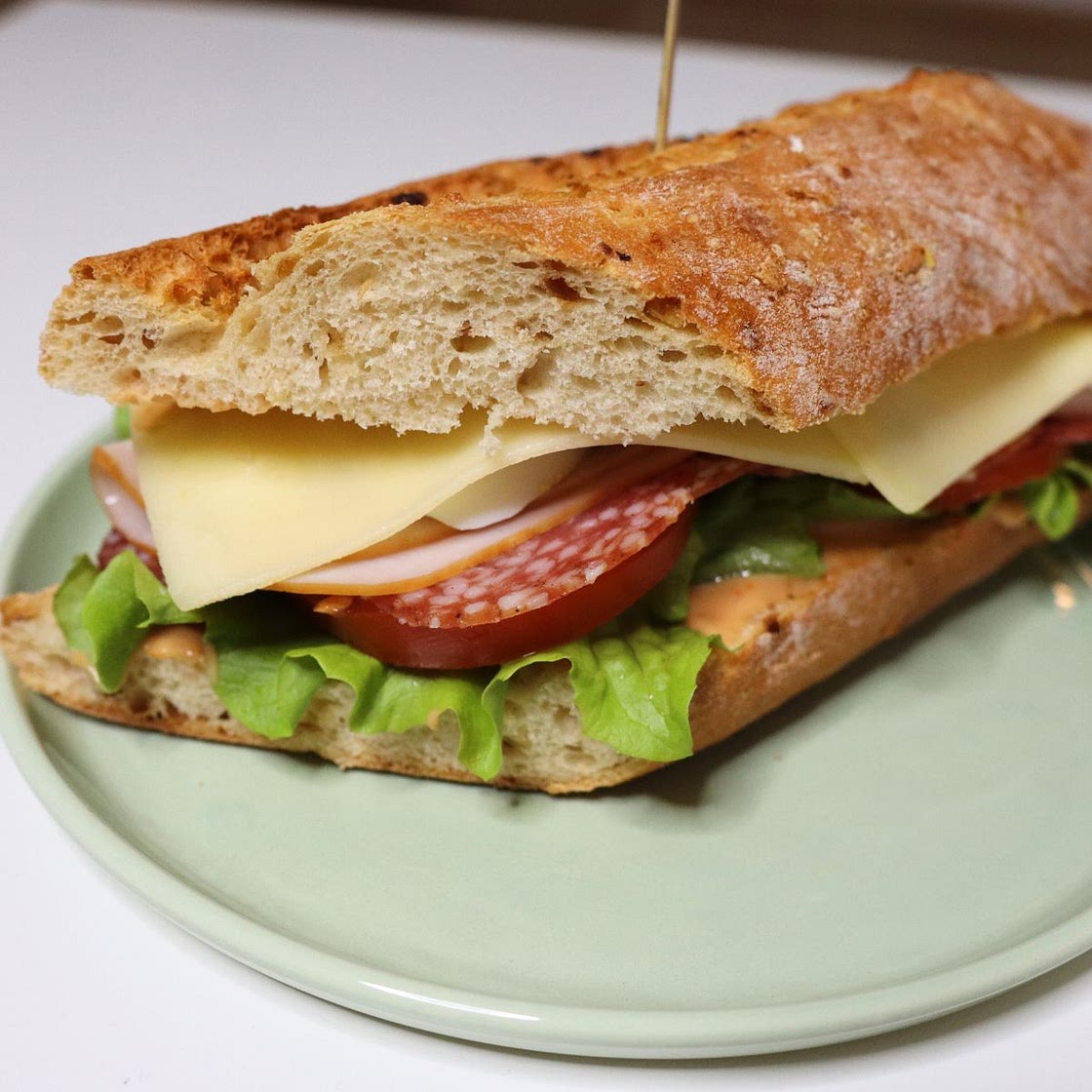 Turkey and Salami Sandwich