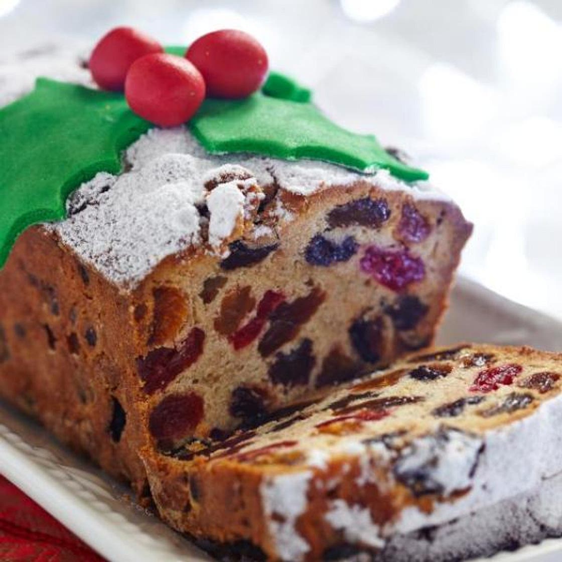 Receita de Bolo de Natal com frutas cristalizadas