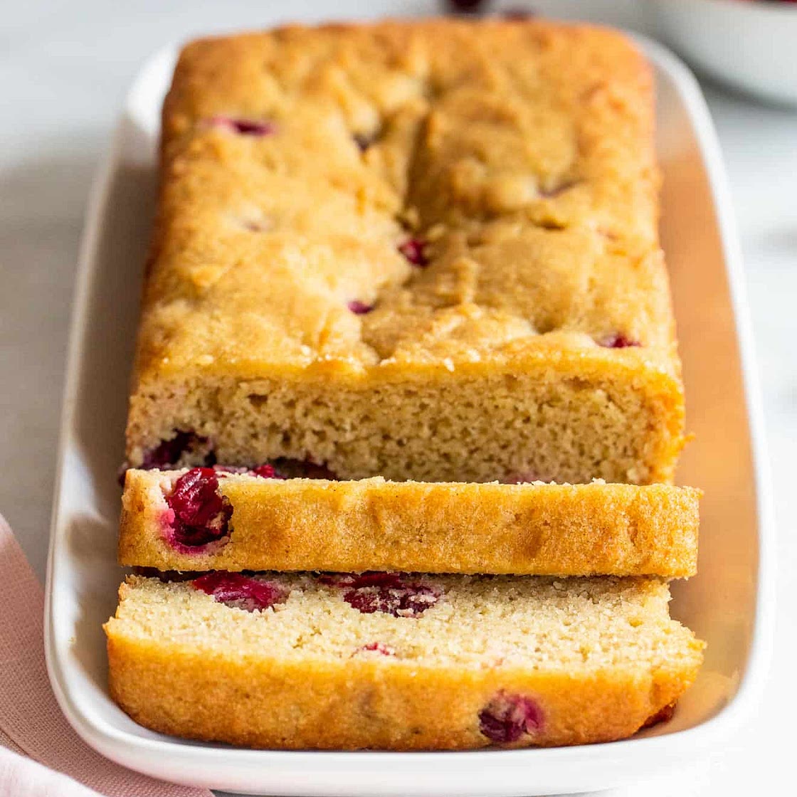 Paleo Almond Flour Cranberry Bread