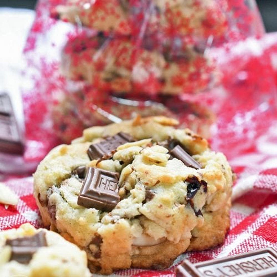 Chocolate Cherry Almond Cookies