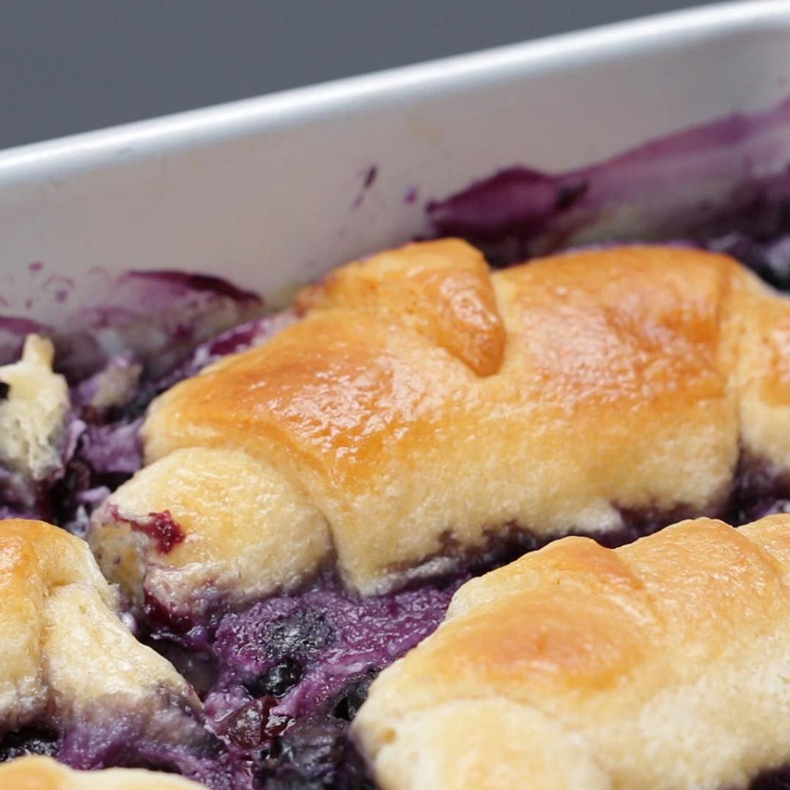 Blueberry Croissant Breakfast Bake Recipe by Tasty