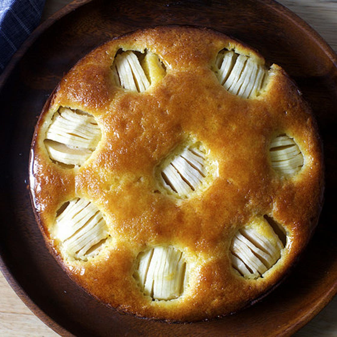 sunken apple and honey cake