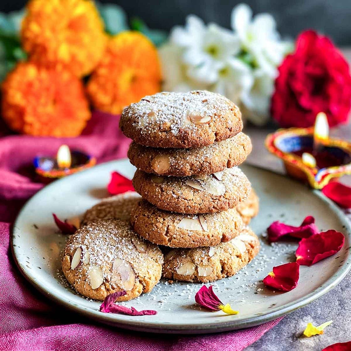 Chai-Spiced Almond Cookies