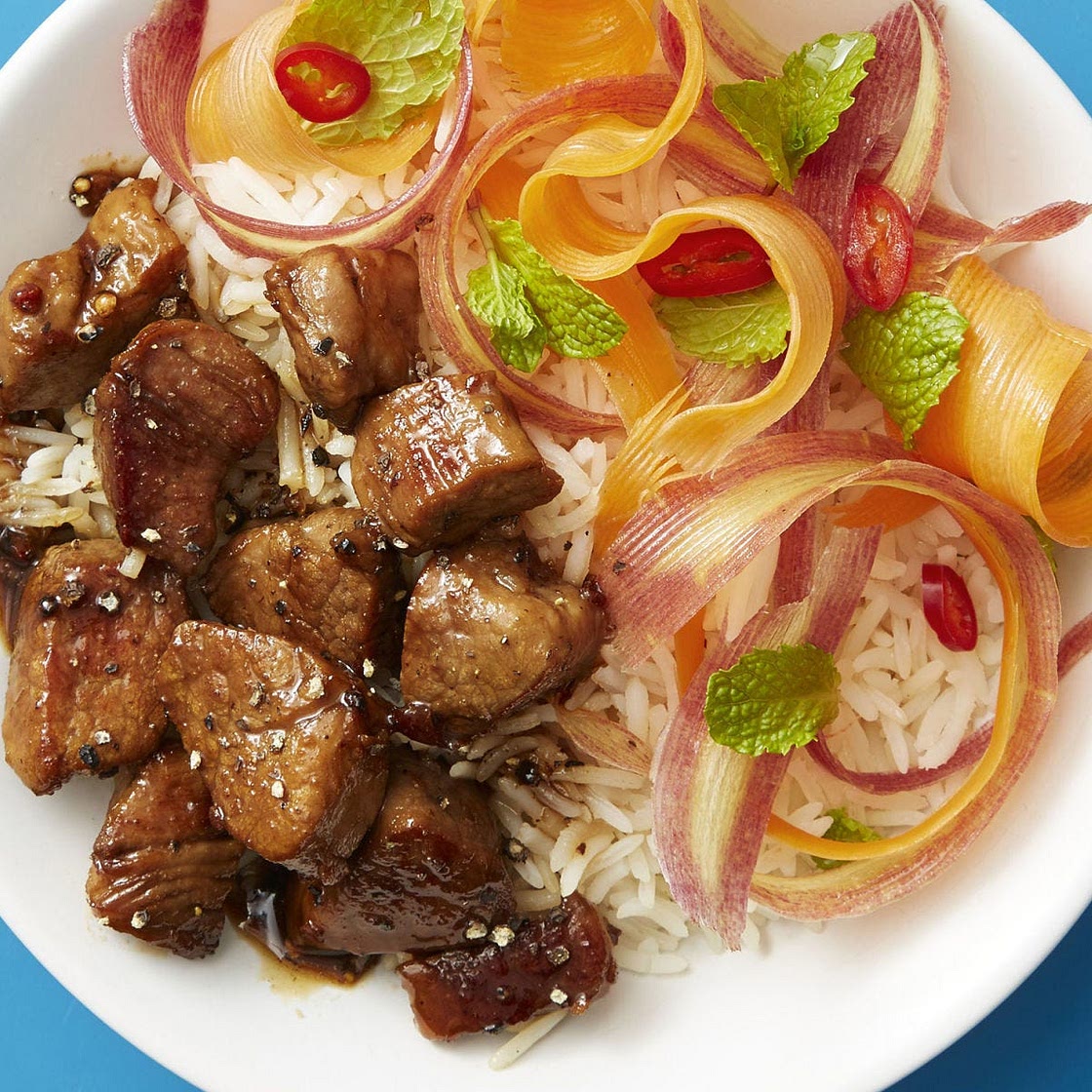 Vietnamese Caramel Pork with Pickled Carrot Salad