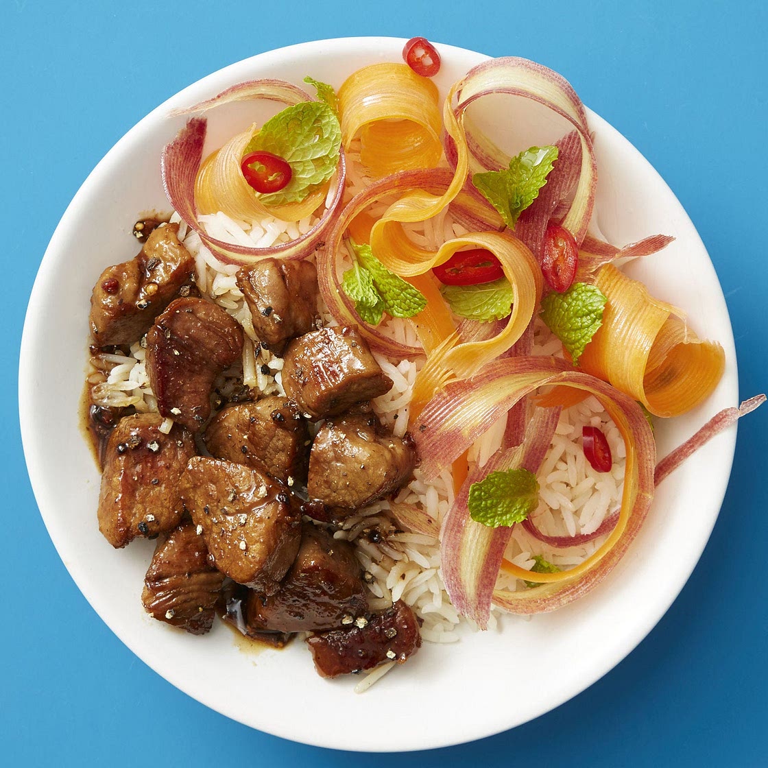 Vietnamese Caramel Pork with Pickled Carrot Salad