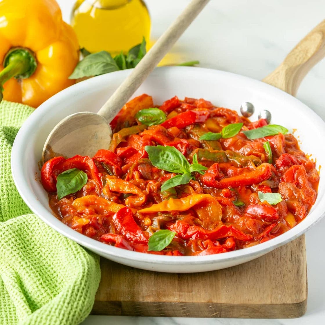 Peperonata- Italian Sweet Peppers Recipe