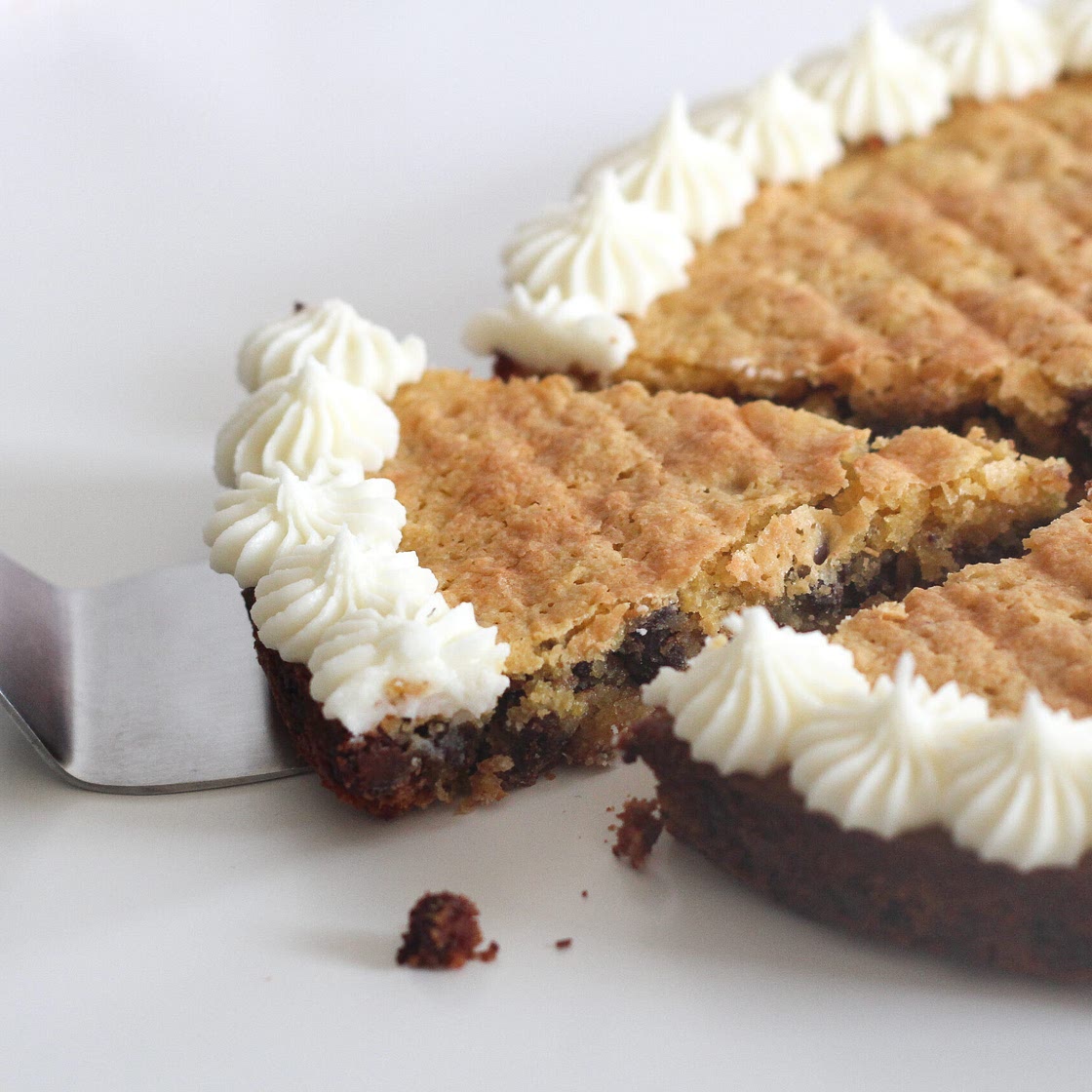Kosher for Passover Chocolate Chip Cookie Cake (Gluten-Free & Nut-Free)