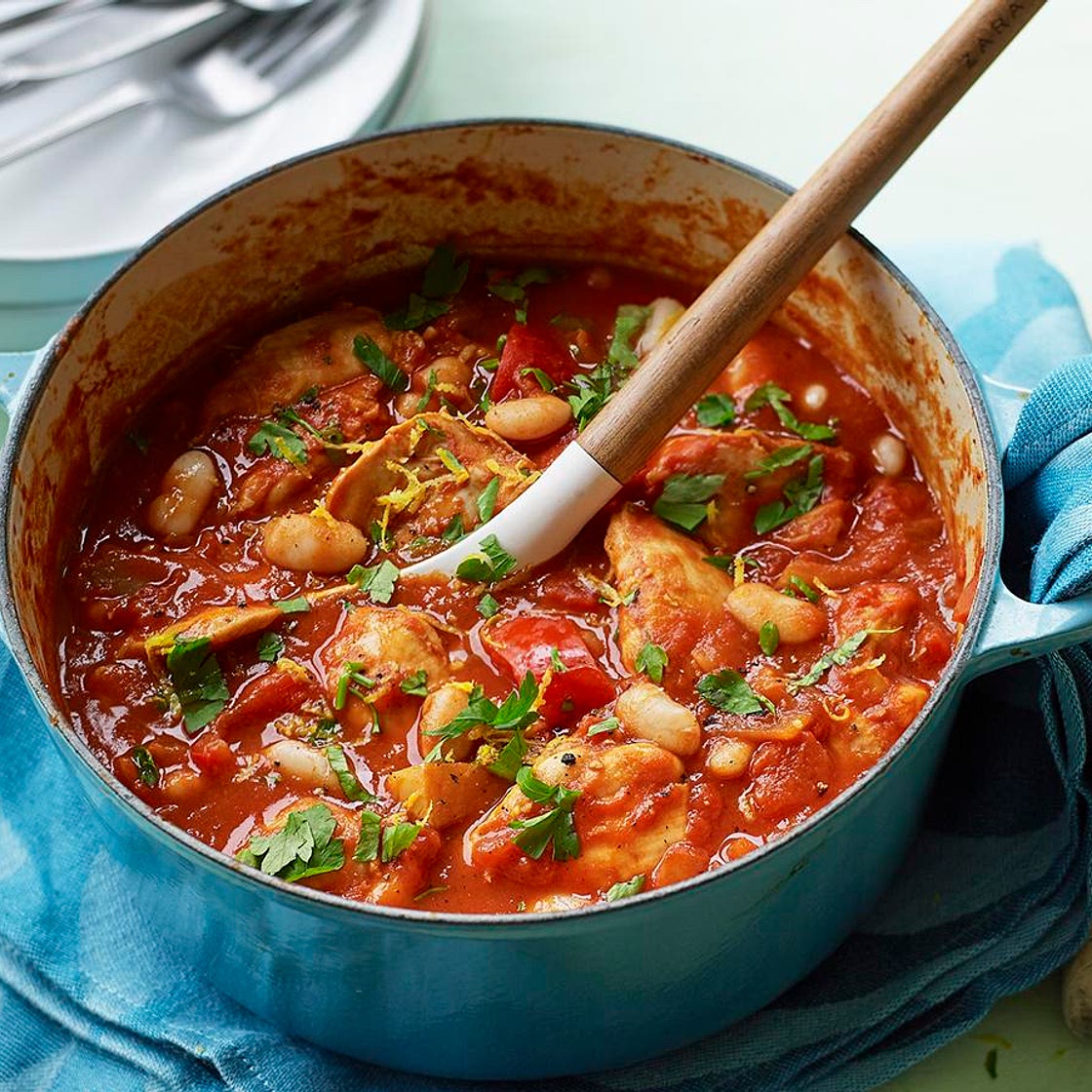 Smoked paprika chicken stew