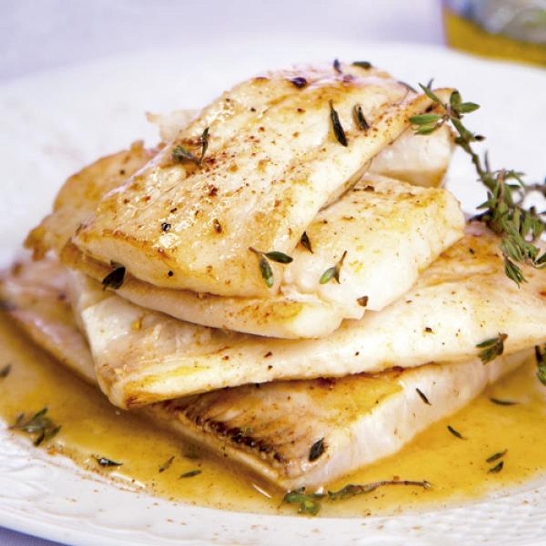 Receita de Linguado grelhado com molho de manteiga