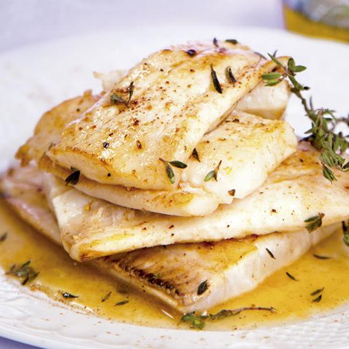 Receita de Linguado grelhado com molho de manteiga