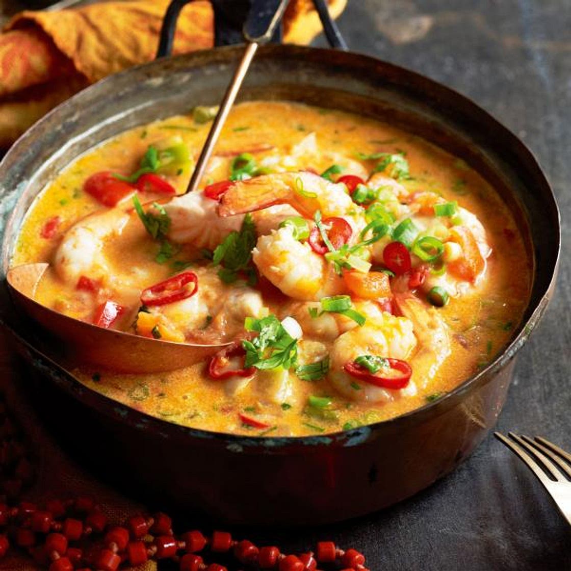 Receita de Moqueca de camarão