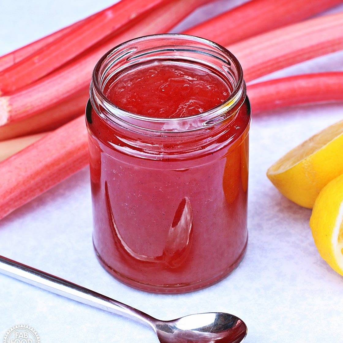 Simple Rhubarb & Gin Jam