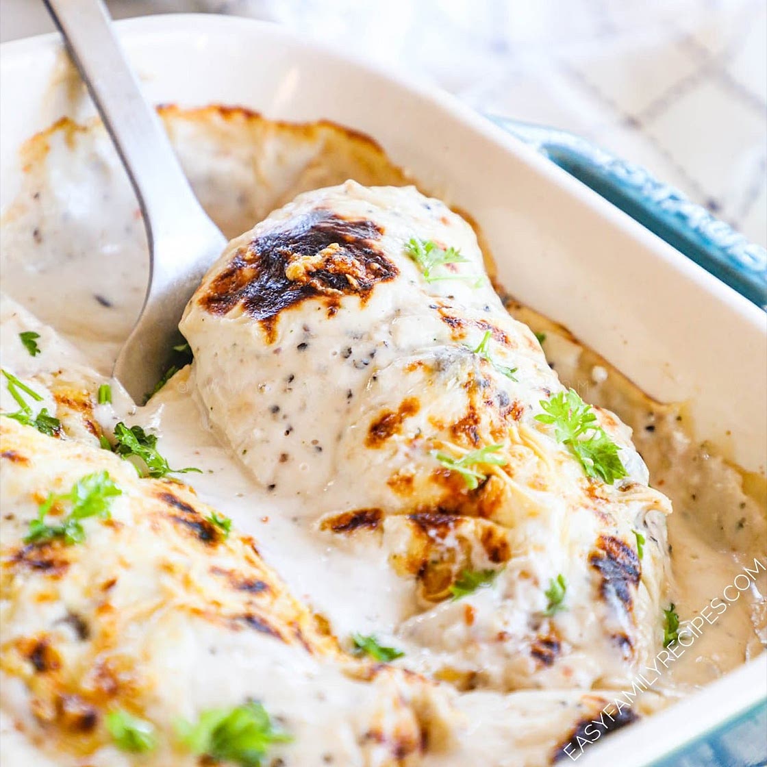 Baked Cream of Mushroom Chicken
