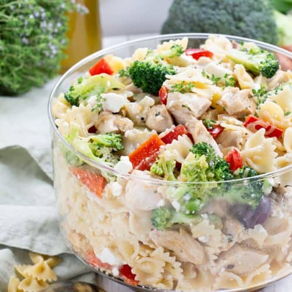 Broccoli and Chicken Pasta Salad