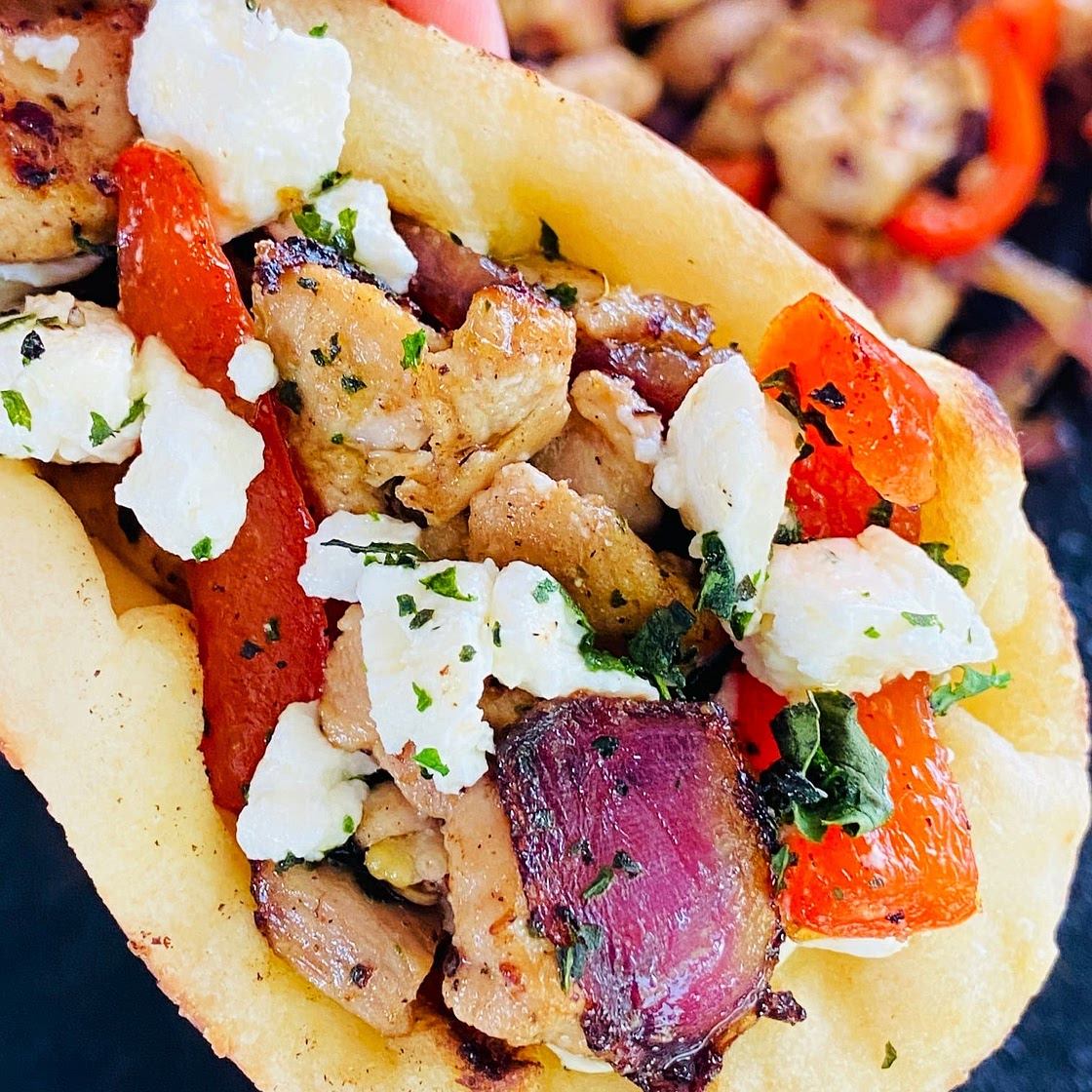 Blackstone Greek Chicken Tacos