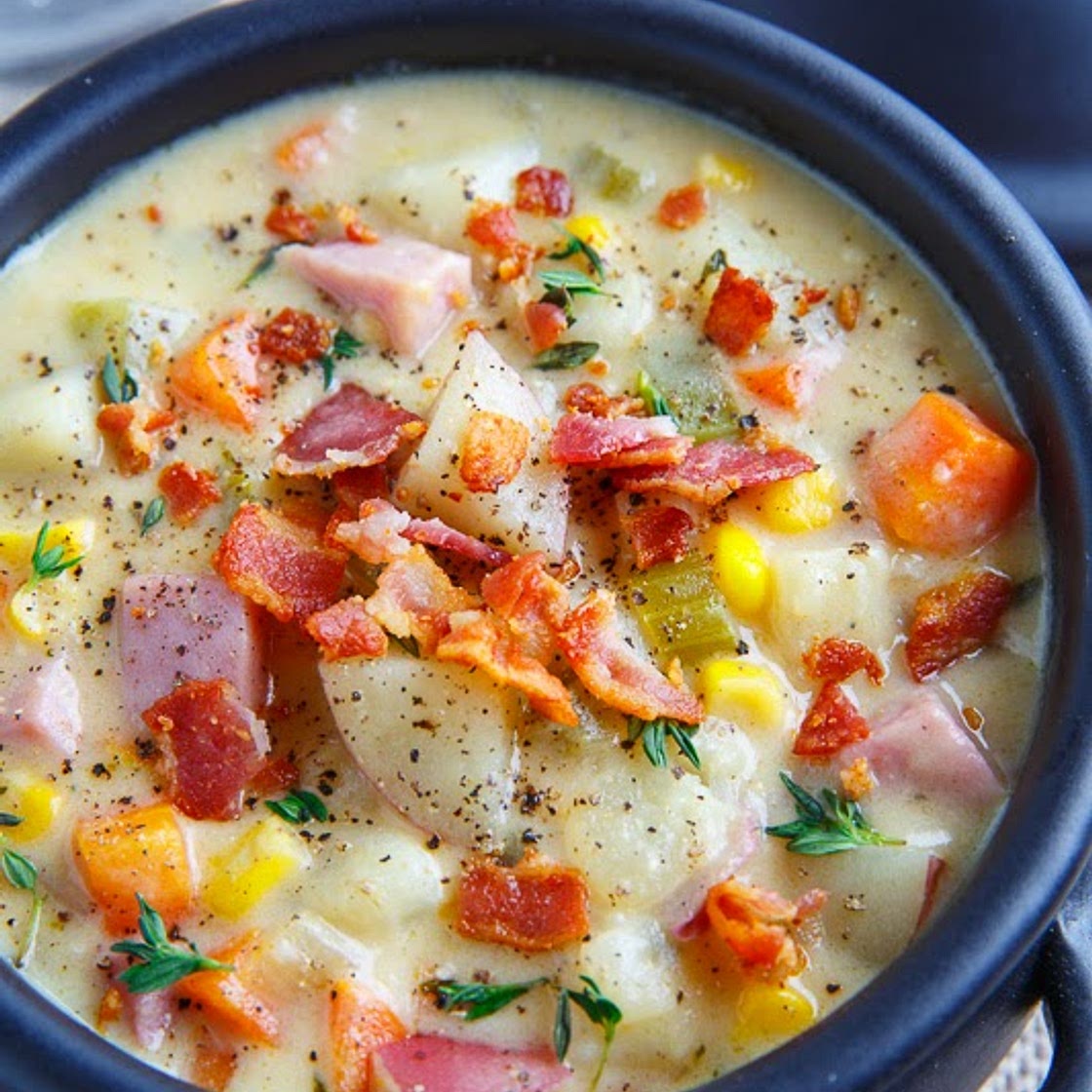 Ham and Potato Corn Chowder