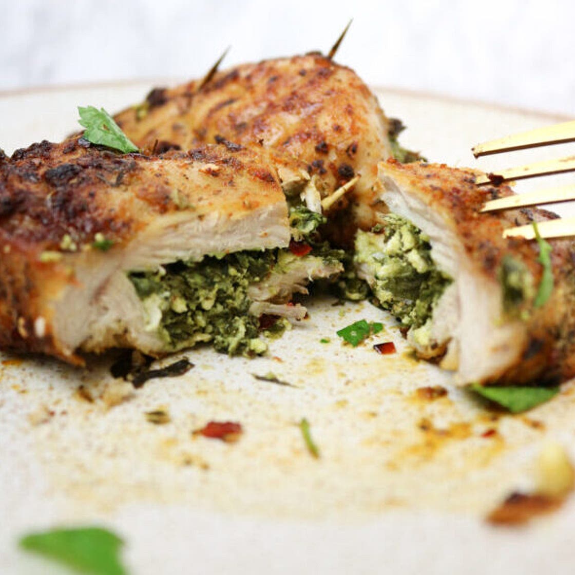 Air Fryer Stuffed Chicken Breast